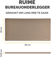 Bureau-onderlegger Fellowes Breyta 40x80cm zand-2