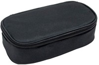 Schooletui GB SOHO Black XL 24x12cm bakmodel met rits zwart