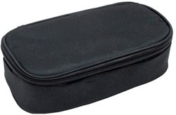 Schooletui GB SOHO Black XL 24x12cm bakmodel met rits zwart
