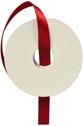 Cadeaulint 15mmx25meter rood stof