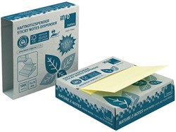 Memoblok zelfklevend Info-Notes Z-Notes 75x75mm geel recycled 100 vel