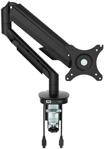 Monitorarm Euroseats voor 1 beeldscherm inclusief USB poort zwart