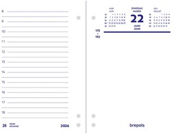 Dagomlegblok 2027 Brepols 8,4x12cm 1 dag per 2 pagina's