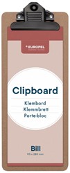 Klembord Europel 280x115mm staand MDF hout