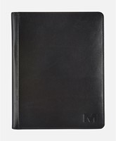 Schrijfmap Maverick All Black A5 18,5x22,5cm rundleer kleur zwart