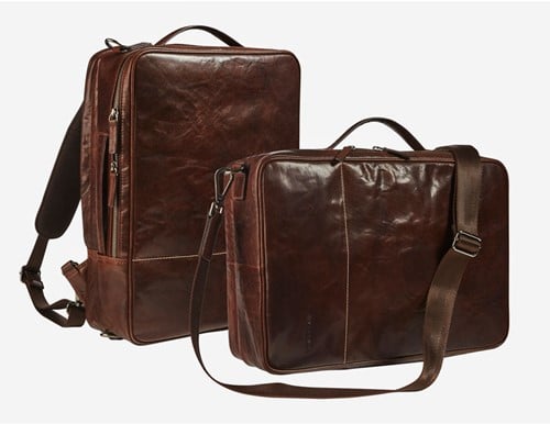 Laptoptas rugzak Maverick Rough Gear 15.6inch buffelleder bruin