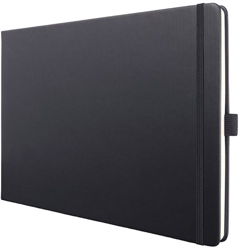 Notitieboek Sigel Conceptum hardcover Panorama A4 zwart - 80 grams 97 vel blanco papier SI-CO200