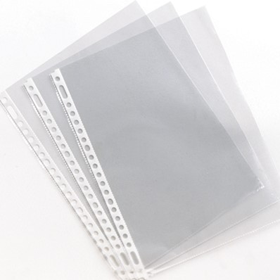 Showtassen Esselte A4 economy 23-gaats 0,03mm generfd transparant copysafe 100 stuks