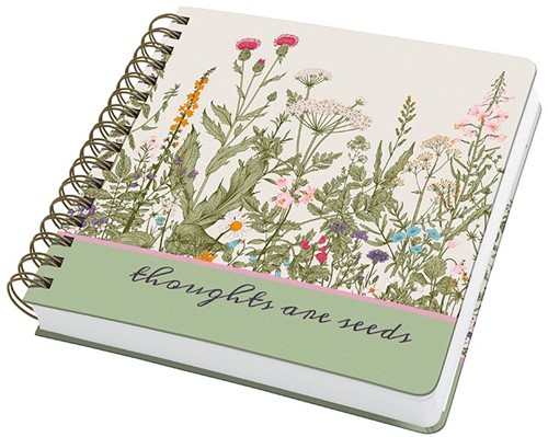 Notitieboek Sigel Jolie A5 spiraal blanco papier omslag Wild Herbs