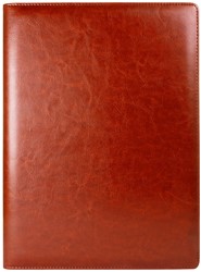 Schrijfmap Multo Hannibal A4 incl. schrijfblok cognac