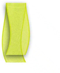 Cadeaulint 20mmx20meter Organza geel