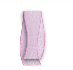 Cadeaulint 20mmx20meter Organza lichtroze