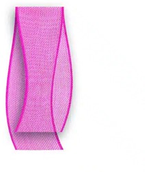 Cadeaulint 20mmx20meter Organza fuchsia