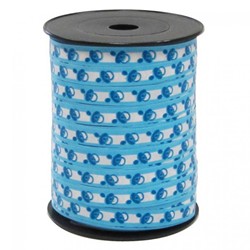 Cadeaulint 10mmx250meter blauw/wit jongen met speen