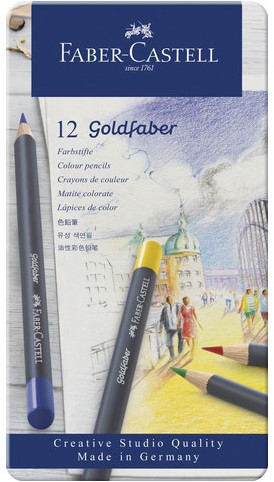 Kleurpotlood Faber-Castell Goldfaber SC bliketui 12 stuks.