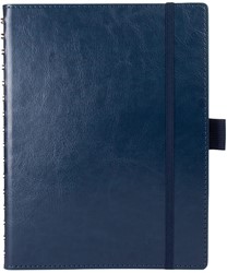 Notitieboek Multo Hannibal A5 kunstleder kaft blauw - 55 vel gelijnd papier