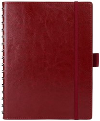 Notitieboek Multo Hannibal A5 kunstleder kaft bordo - 55 vel gelijnd papier
