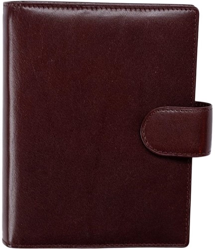 Agenda omslag Succes Standard model Deluxe - plantaardig gelooid volnerf rundleer in de kleur bordeaux - mechaniek: 25mm PT316DL03