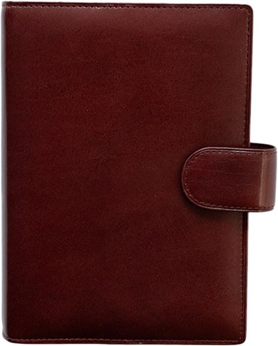 Agenda omslag Succes Standard model Deluxe - plantaardig gelooid volnerf rundleer in de kleur bordeaux - mechaniek: 30mm PT416DL03