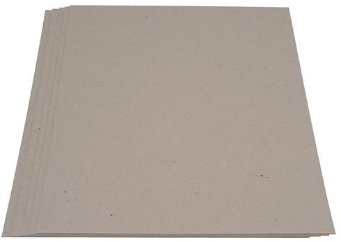 Melodieus Misverstand ras Grijsbord karton 70x100cm 945 grams dikte 1.5mm. Afname per 10 platen.