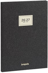Agenda 2026/2027 Brepols Weekly Essenz 7d/2 pag. 16 maanden vanaf september 2026 omslag antraciet creme papier