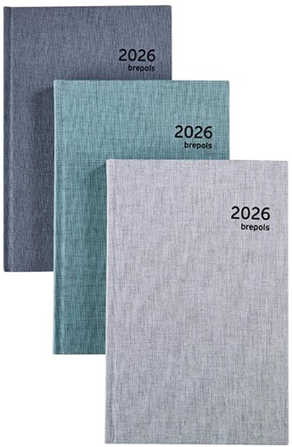 Agenda 2026 Brepols Saturnus Luxe Dubletta kort 1 dag per pagina 13,5x21,5cm omslag assorti