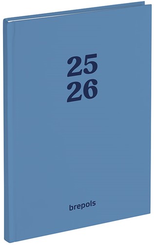 Schoolagenda Brepols Horizon Coral Blue A5 2025-2026