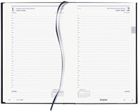 Agenda 2025/2026 Brepols Saturnus Lucca 1 dag per pagina 13,3x20,8cm 16 maanden vanaf september 2025 omslag kunstleder lichtbruin wit papier-2