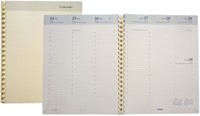 Agenda-inhoud 2027 Brepols Concorde 7 dagen per 2 pagina's 21x27cm met spiraal creme papier 900038