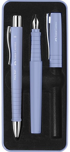 Vulpen + balpen Faber-Castell Poly Pen pale iris in giftbox
