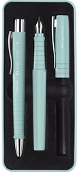 Vulpen + balpen Faber-Castell Poly Pen caribic bluegreen in giftbox