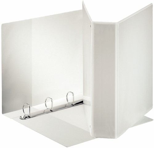 Panoramaringband Esselte A4 4-rings Ø60mm wit met 3 tassen