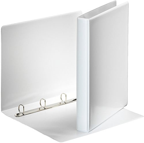 Panoramaringband Esselte A4 4-rings Ø20mm wit met 2 tassen 49701 | afname per 10 stuks