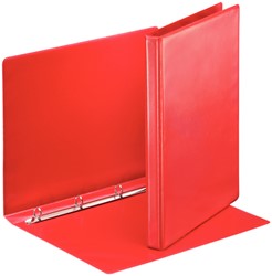 Panoramaringband Esselte A4 4-rings Ø16mm rood met 2 tassen