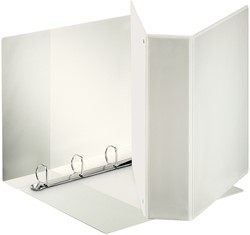 Panoramaringband Esselte A4 4-rings Ø50mm wit met 2 tassen