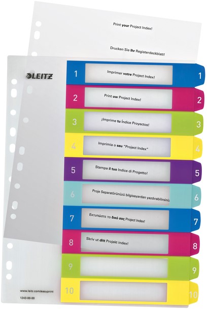 Leitz WOW Serie (kleur: gesorteerd, hoekmap | DIN A4 | 6 stuks