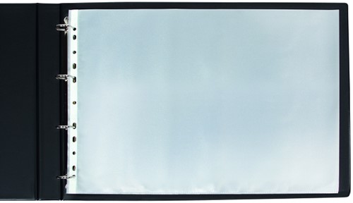 Showtas Quantore A3 11-gaats PP 0,08mm generfd liggend transparant 10 stuks-2