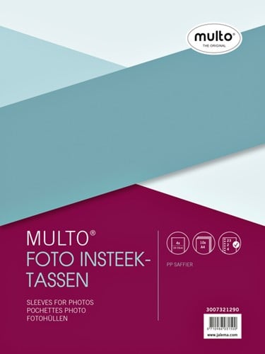 Fototas Multo A4 7321290 23-gaats 10x15cm 4vakken 0,12mm