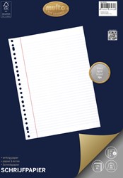 Ringbandpapier Multo A4 23-rings 100 vel 80 grams lijn+voorlijn