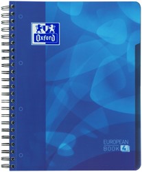 Projectboek Oxford A4+ lijn 4-gaats 120 vel 90 grams blauw