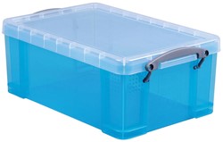 Opbergbox Really Useful 9 liter transparant lichtblauw (lxbxh) 395x255x155mm