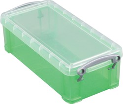 Opbergbox Really Useful 9 liter transparant groen (lxbxh) 395x255x155mm