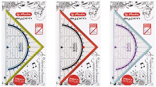 Geodriehoek Herlitz my.pen 16cm assorti-2