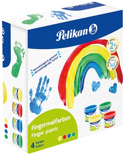 Vingerverf Pelikan Basic FMFB 4-delig assorti