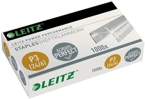 Nieten Leitz 24/6 verzinkt 1000 stuks | afname per 10 doosjes
