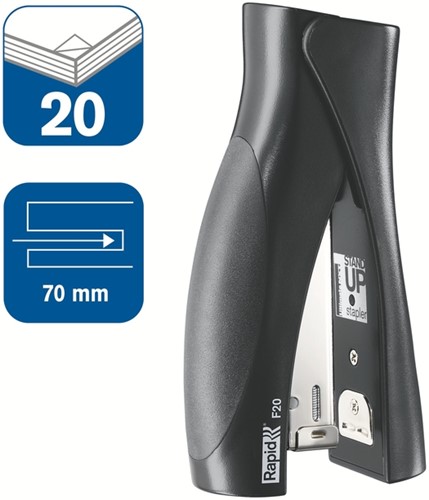 Nietmachine Rapid Fashion F20 standup zwart 20 vel 24/6-2