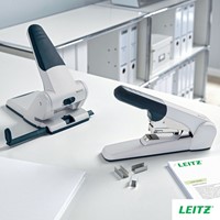 Blokhechter Leitz 5552 Flat Clinch 60 vel zilvergrijs-9