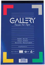 Schrijfblok Gallery A4 lijn 100 vel