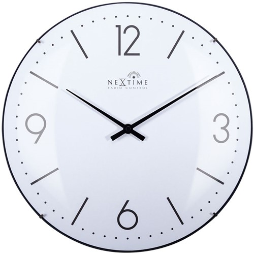 Wandklok NeXtime Atomic Ø35cm wit NE-3157WIRC