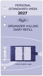 Agenda calendarium 2027 Kalpa Standard 7 dagen per 2 pagina's